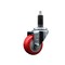 Service Caster 3'' Red Poly Wheel Swivel 1-1/8'' Expanding Stem Caster SCC-EX20S314-PPUB-RED-118 - alternate 1